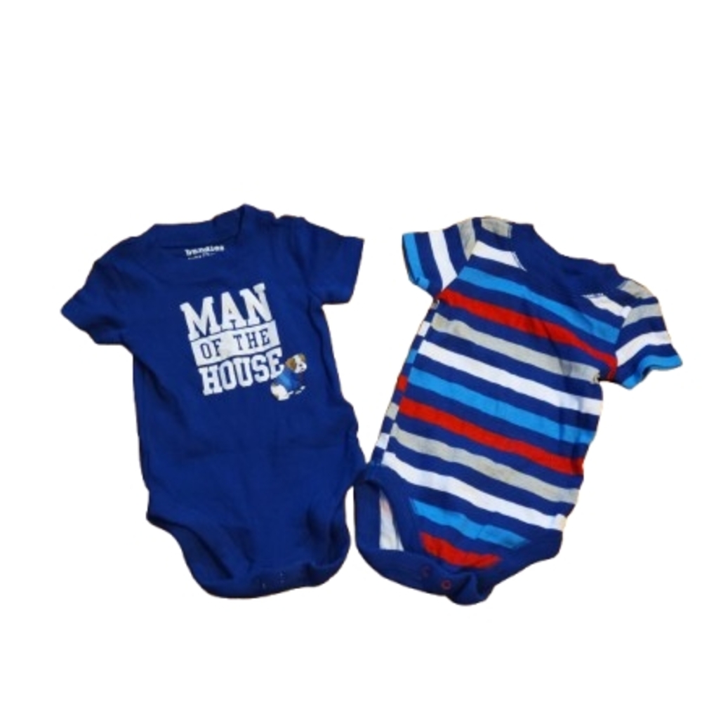 Blue Bodysuit One Piece with Snap Closure